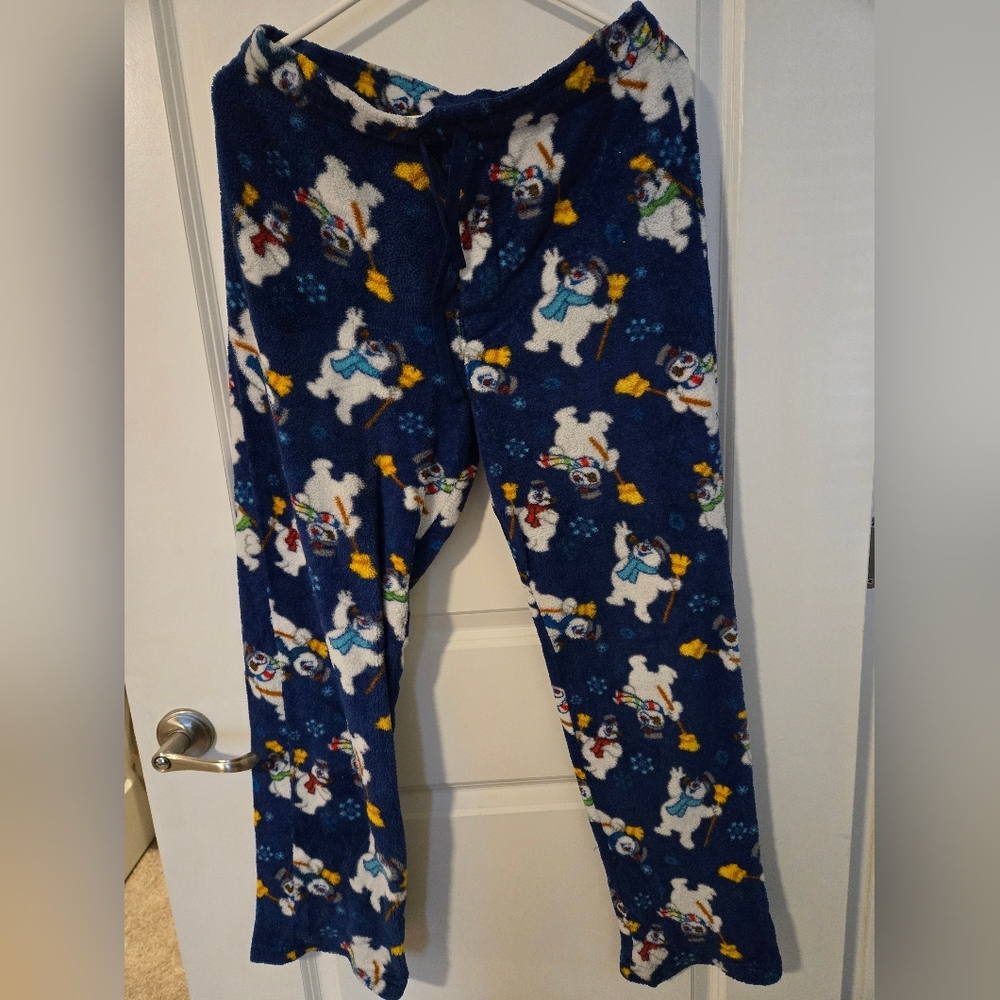 Cozy Snowman Print Pajama Pants